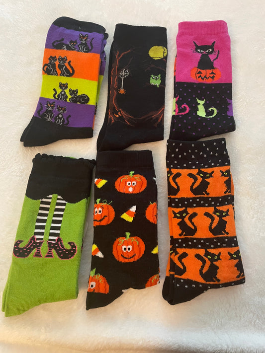 Halloween Fun Dress Up Crew Socks