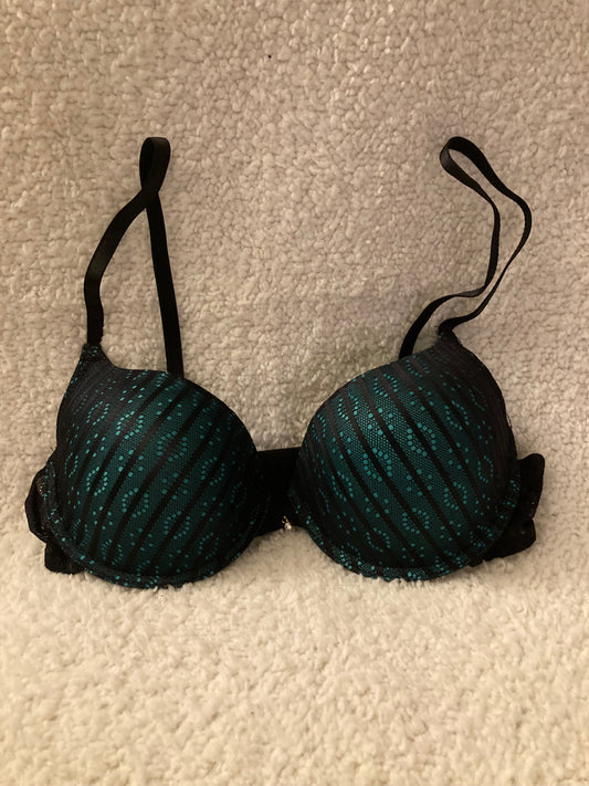 Striped in Green Fashion Bra