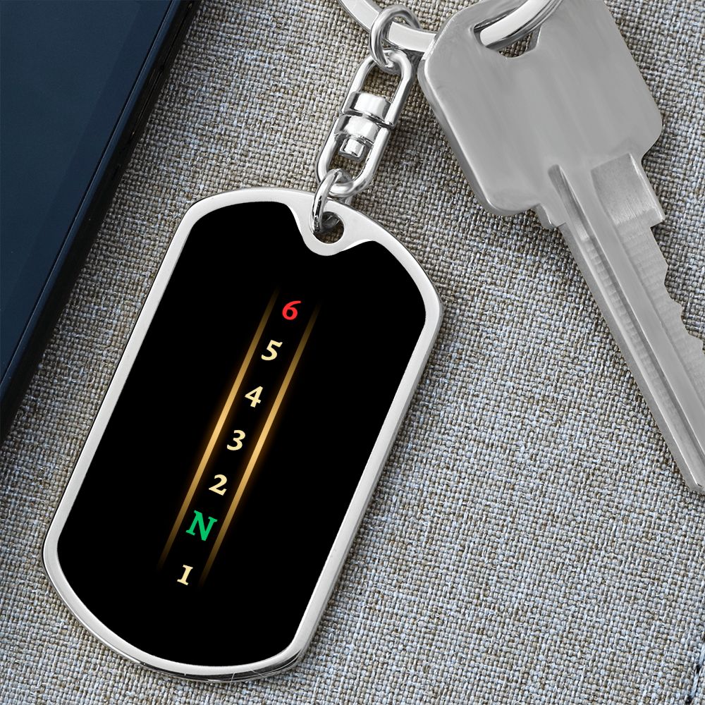 Bikers Ride Dog Tag on Swivel Keychain