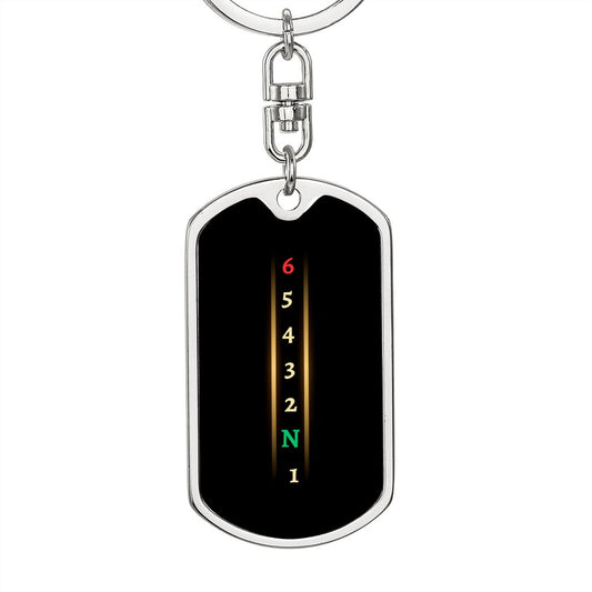 Bikers Ride Dog Tag on Swivel Keychain