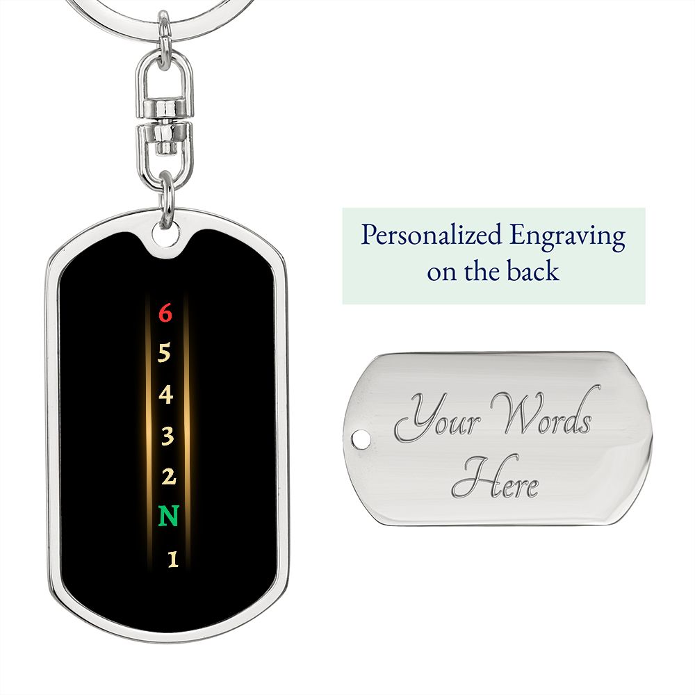 Bikers Ride Dog Tag on Swivel Keychain