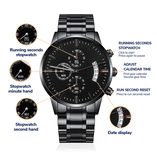 Men's Jewelry Custom 3-dial Watch