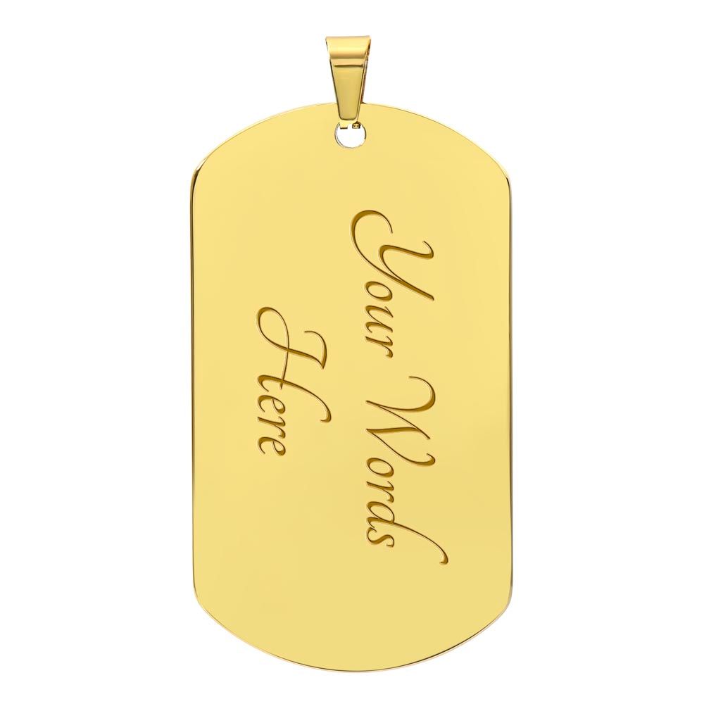 Warrior Jaquar To My Brother Son | Dog Tag Necklace