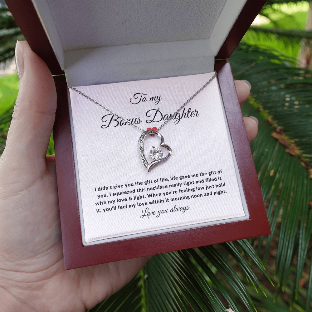 Bonus Daughter Love & Light | Forever Love Necklace Gift