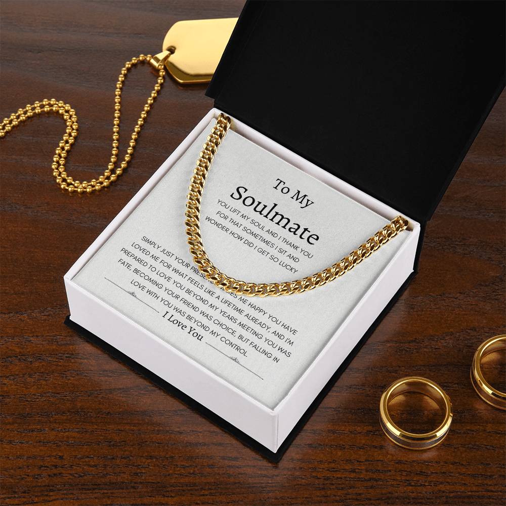 Love Beyond Years Forever Soulmate | Cuban Link Necklace Gift