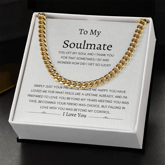 Love Beyond Years Forever Soulmate | Cuban Link Necklace Gift