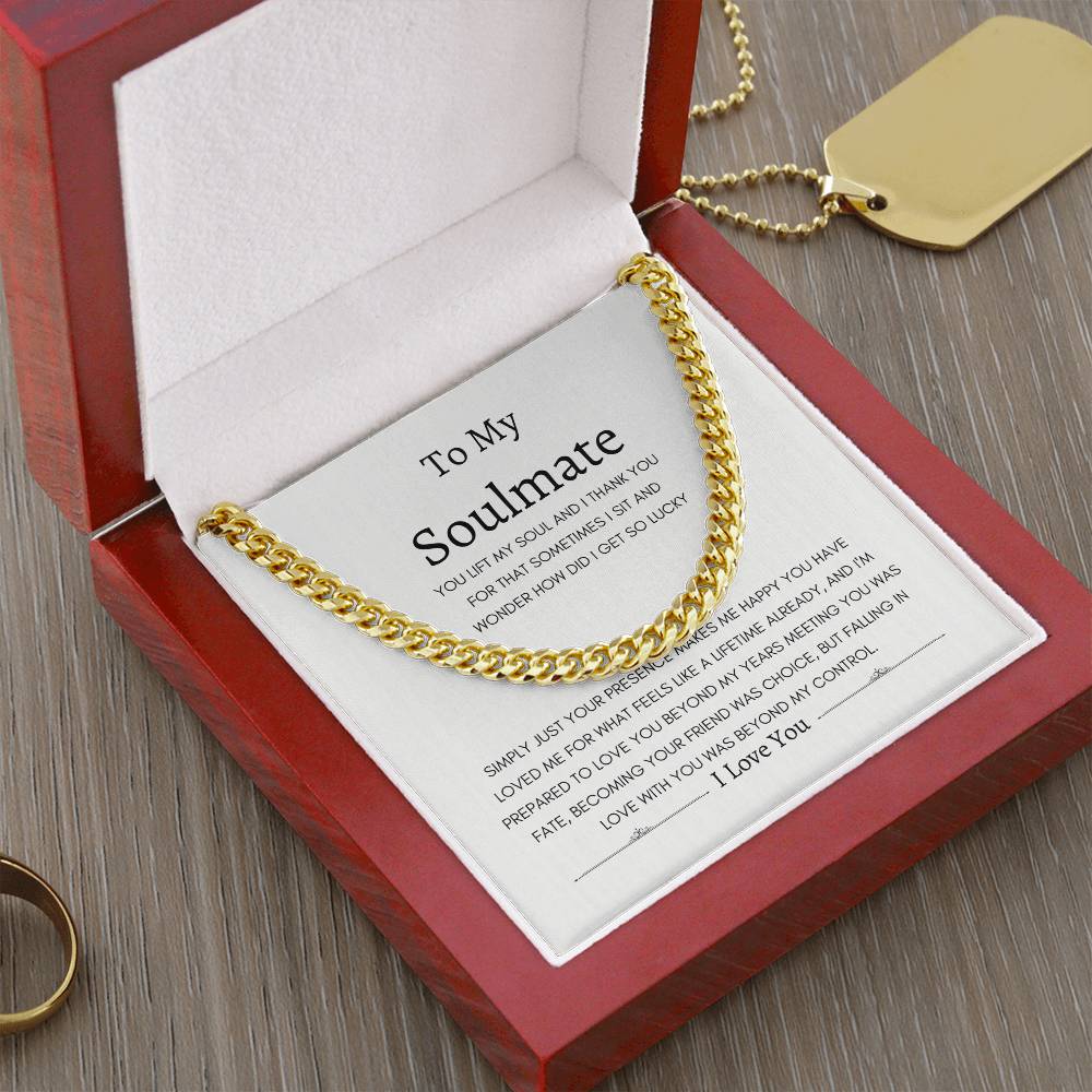 Love Beyond Years Forever Soulmate | Cuban Link Necklace Gift