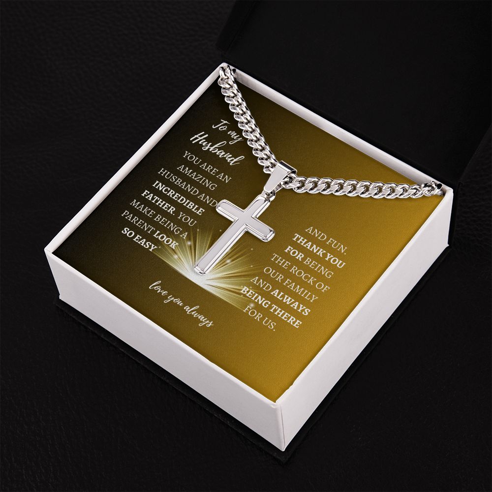 Incredible Father Husband | Artisan Cuban Cross Gift