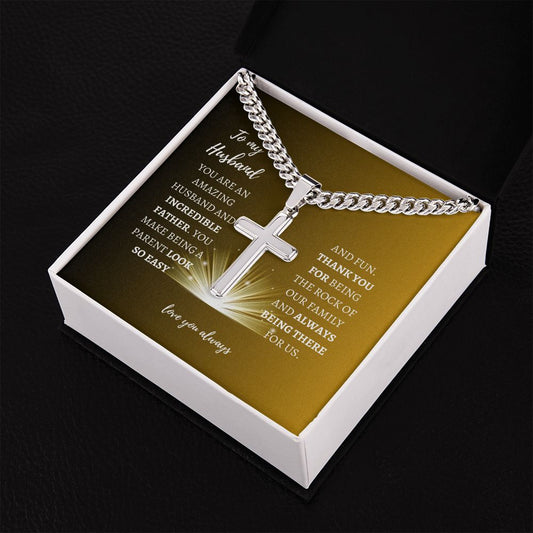 Incredible Father Husband | Artisan Cuban Cross Gift