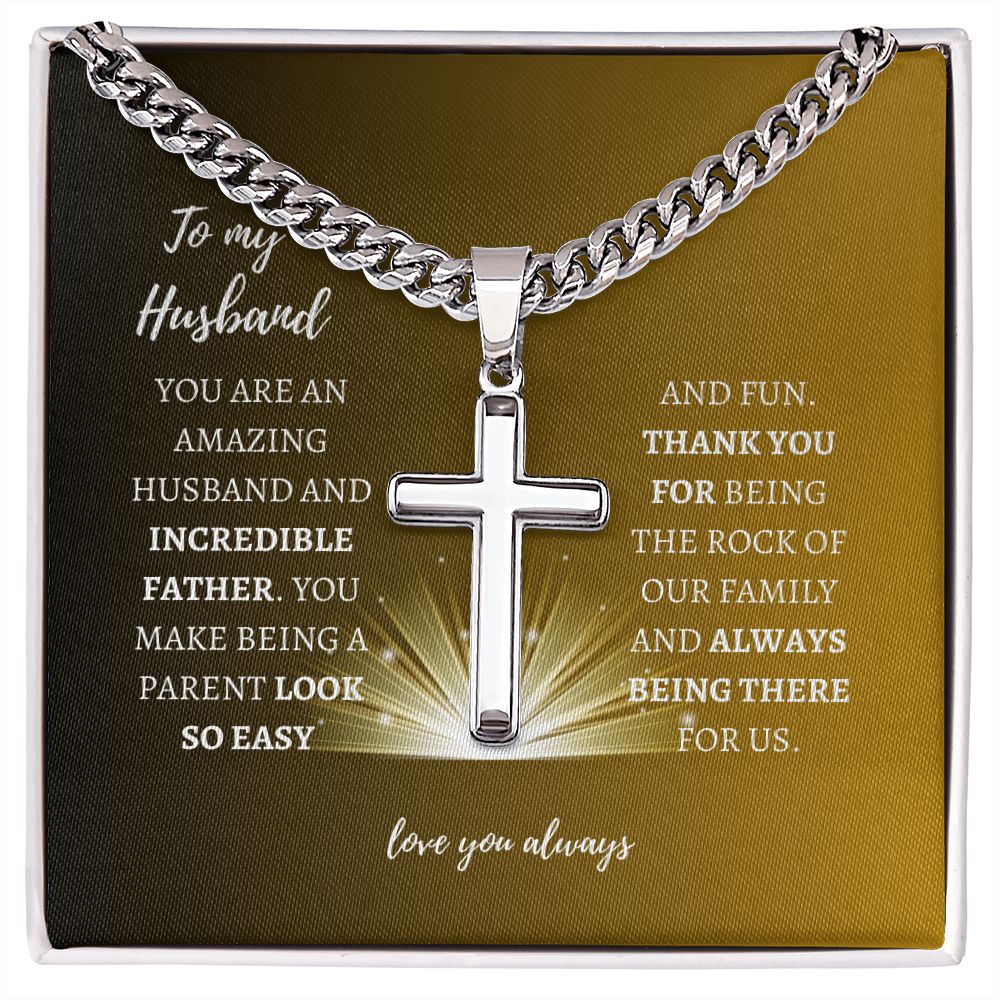Incredible Father Husband | Artisan Cuban Cross Gift