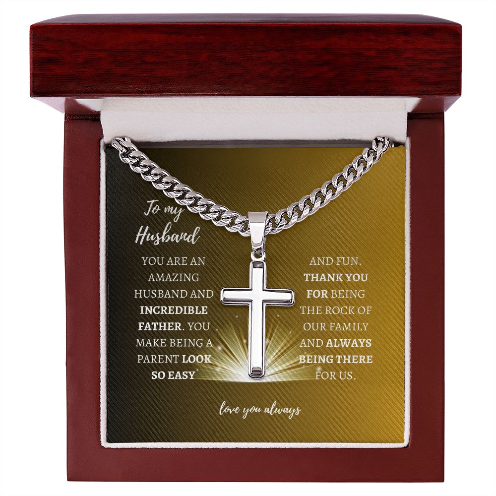 Incredible Father Husband | Artisan Cuban Cross Gift
