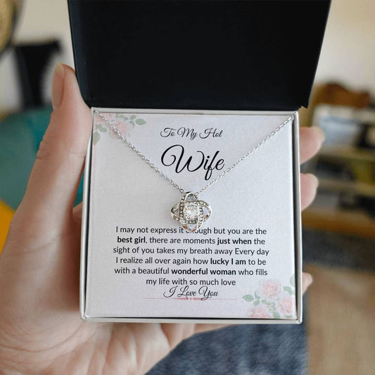 My Wife with Love | Gift Box Love Knot Necklace
