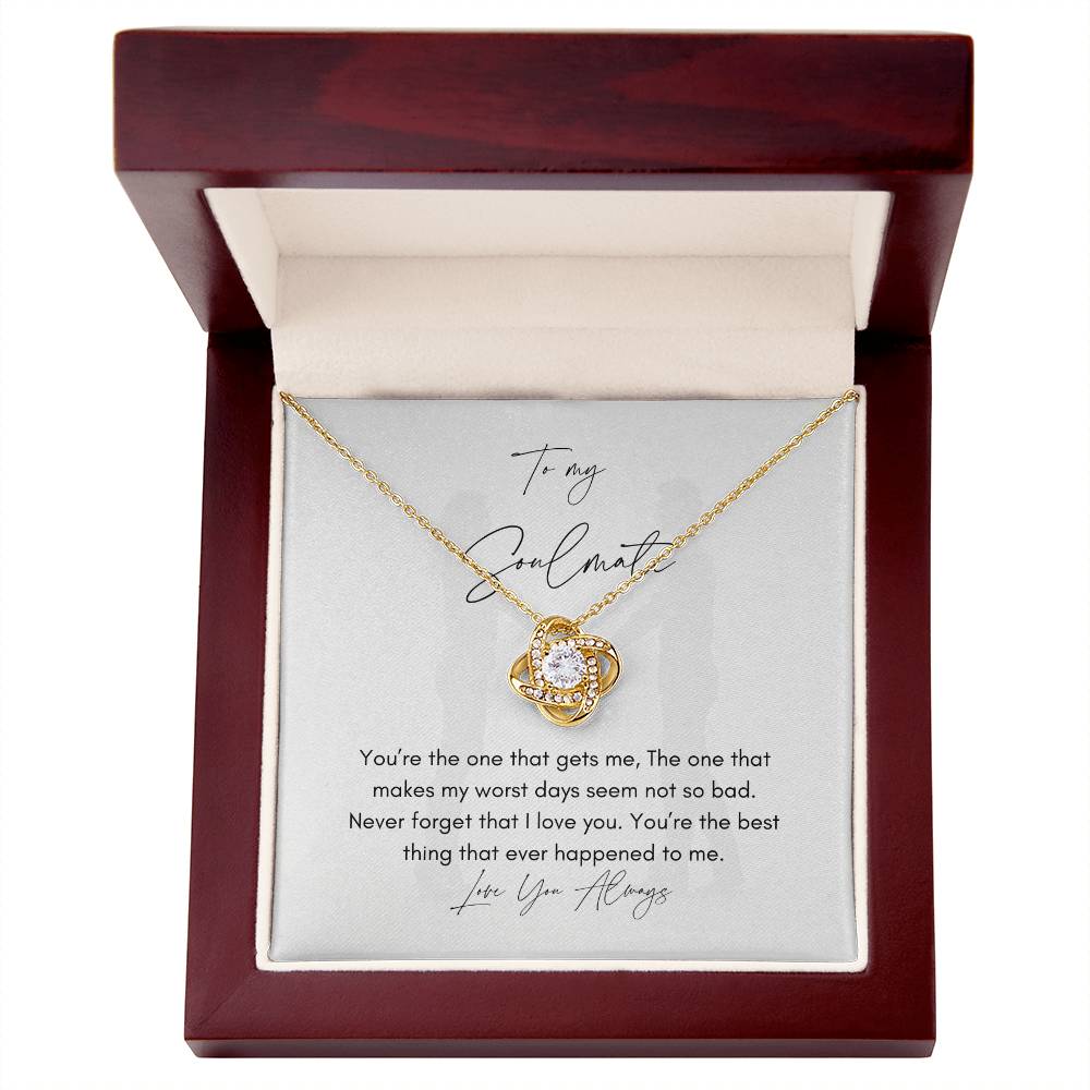 Indescribable Best Soulmate Love | Love Knot Necklace Gift
