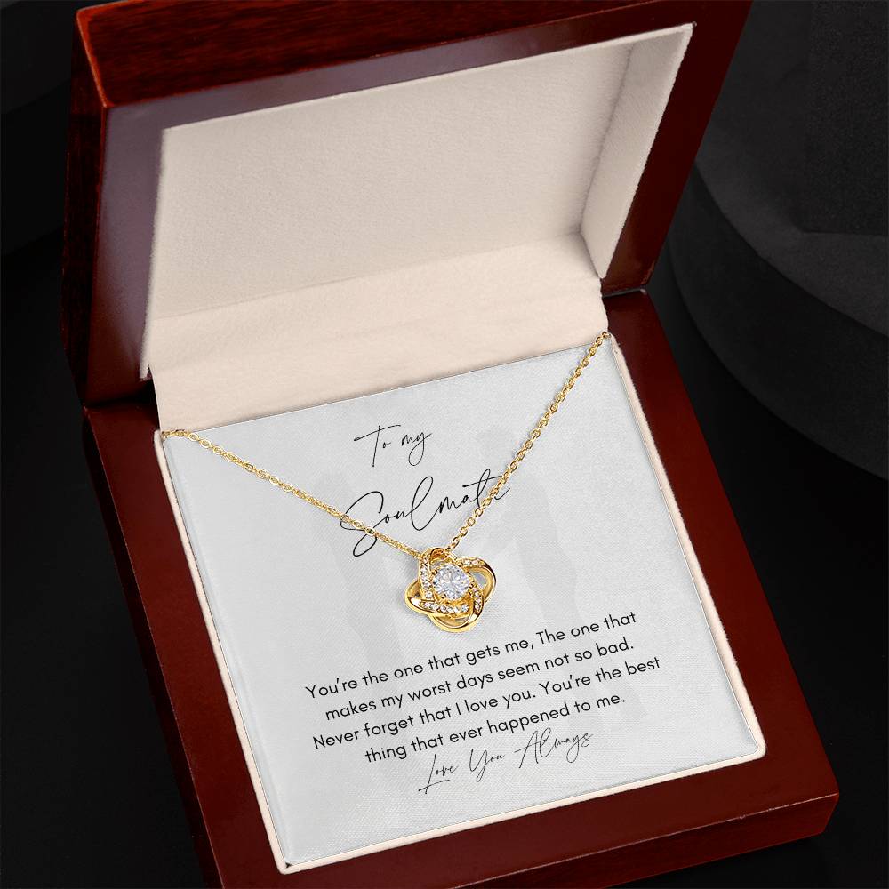 Indescribable Best Soulmate Love | Love Knot Necklace Gift