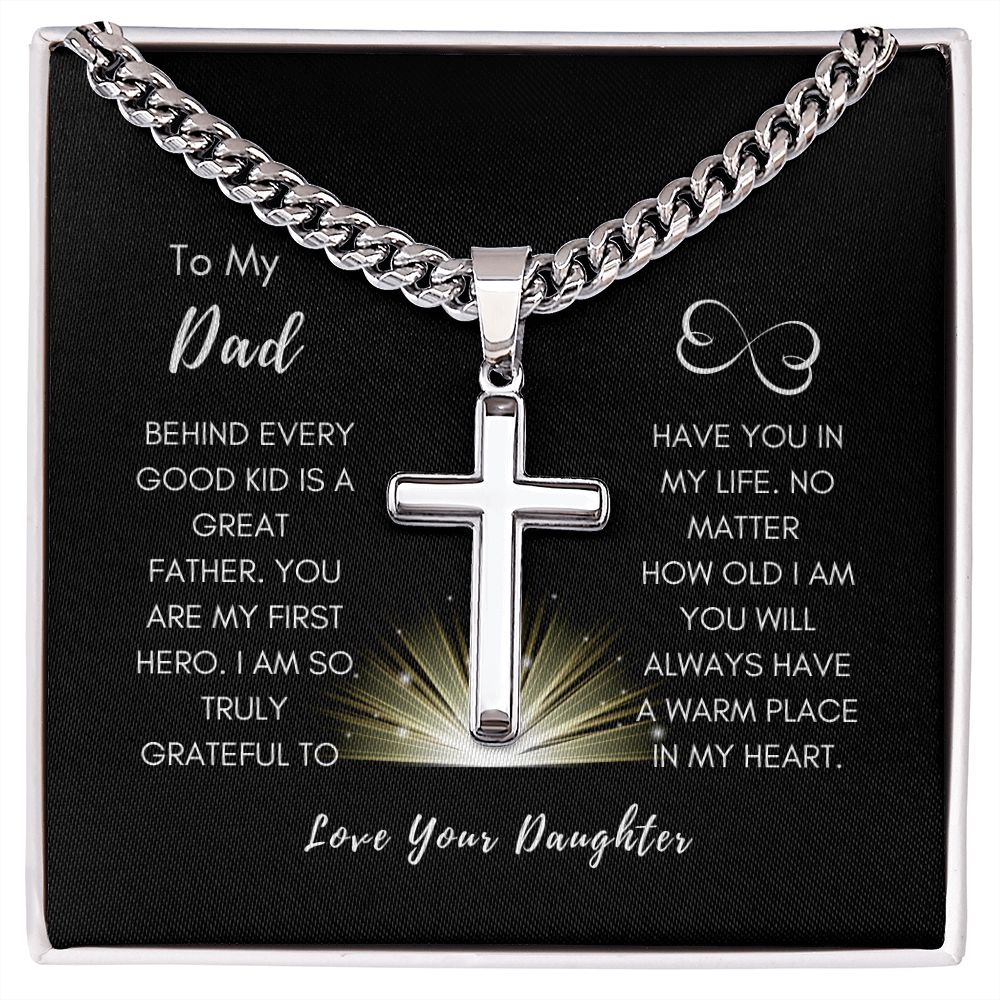 First Hero Daddy | Artisan Cuban Cross Gift