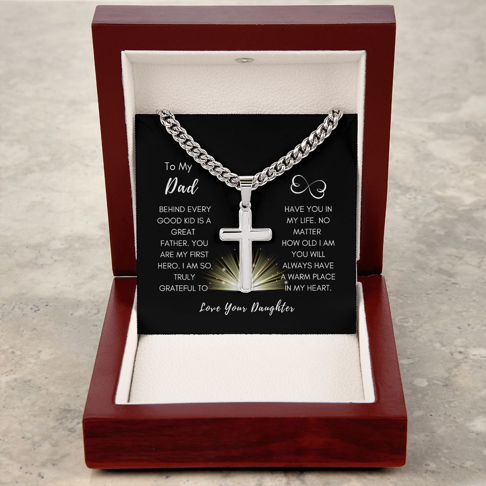 First Hero Daddy | Artisan Cuban Cross Gift