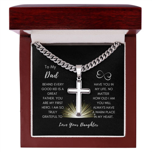 First Hero Daddy | Artisan Cuban Cross Gift
