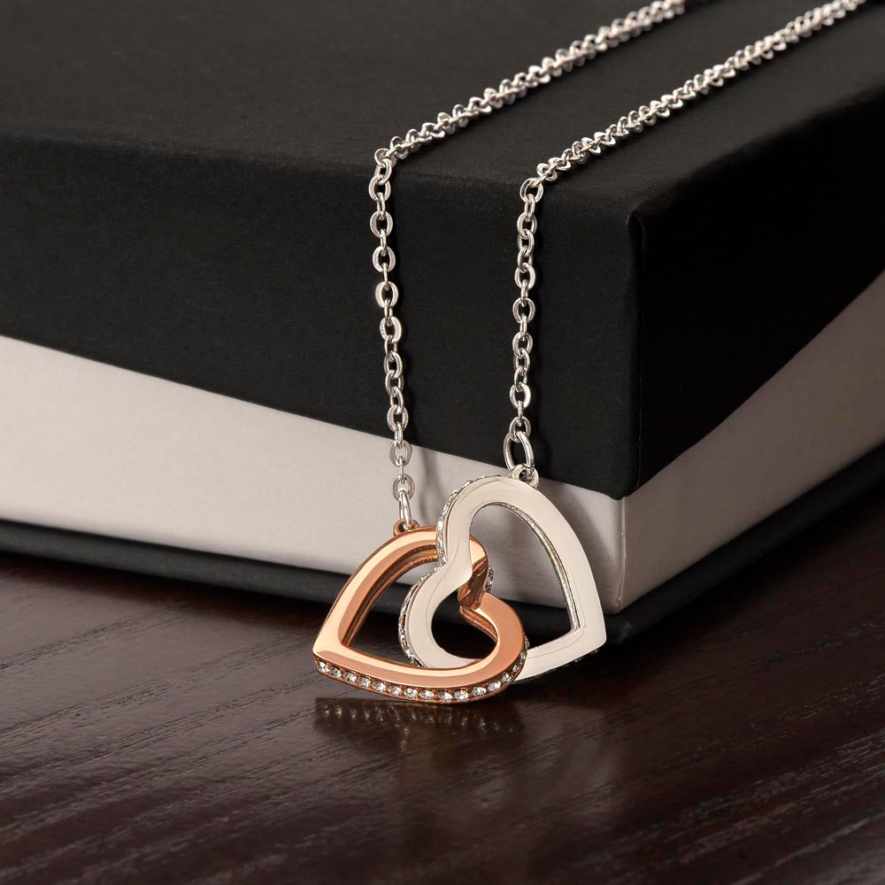 Rose Gold Double Heart Necklace