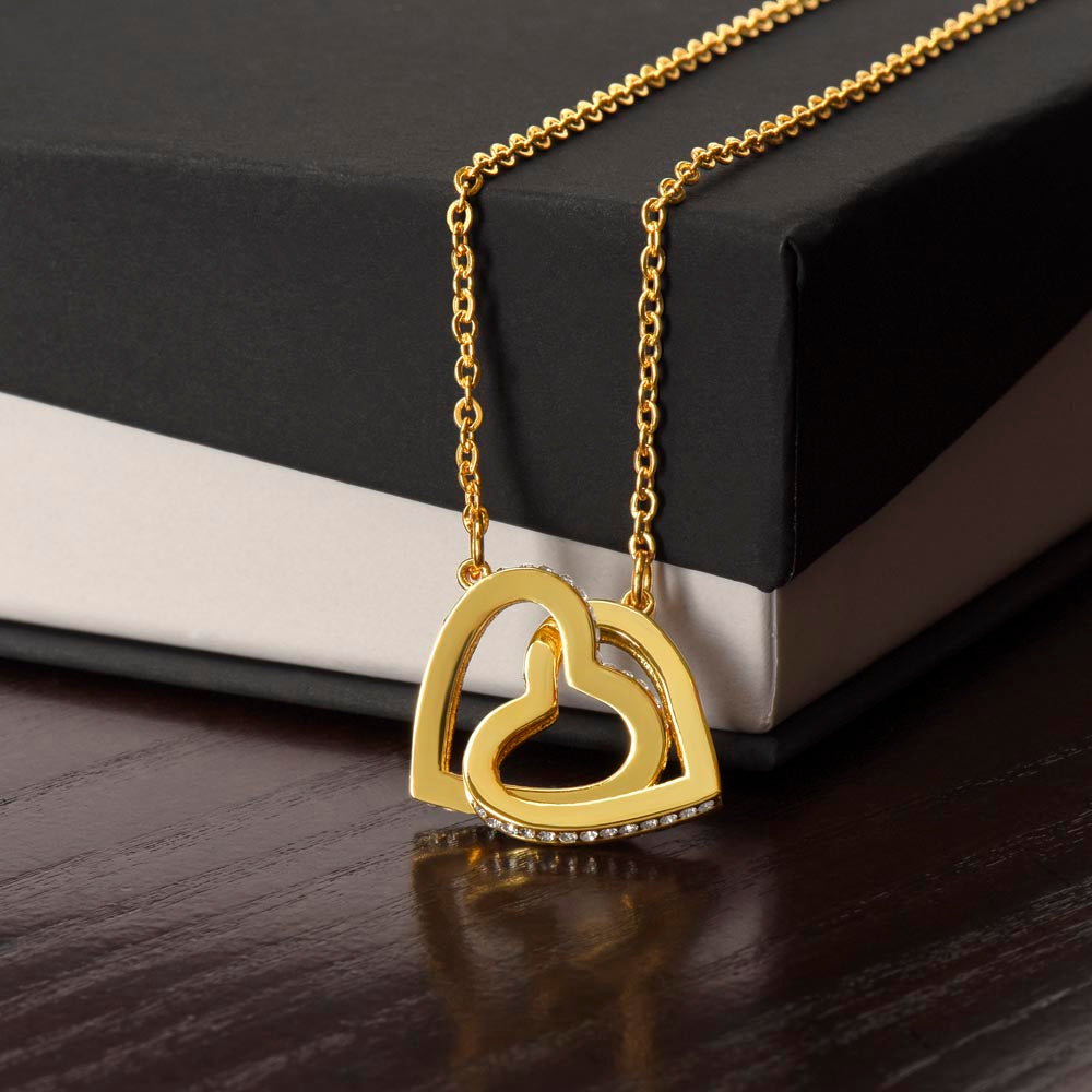 Rose Gold Double Heart Necklace