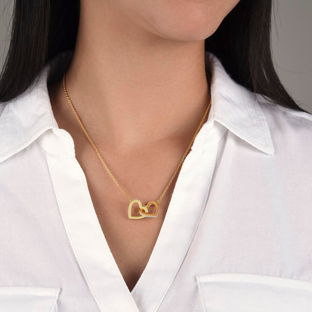 Rose Gold Double Heart Necklace