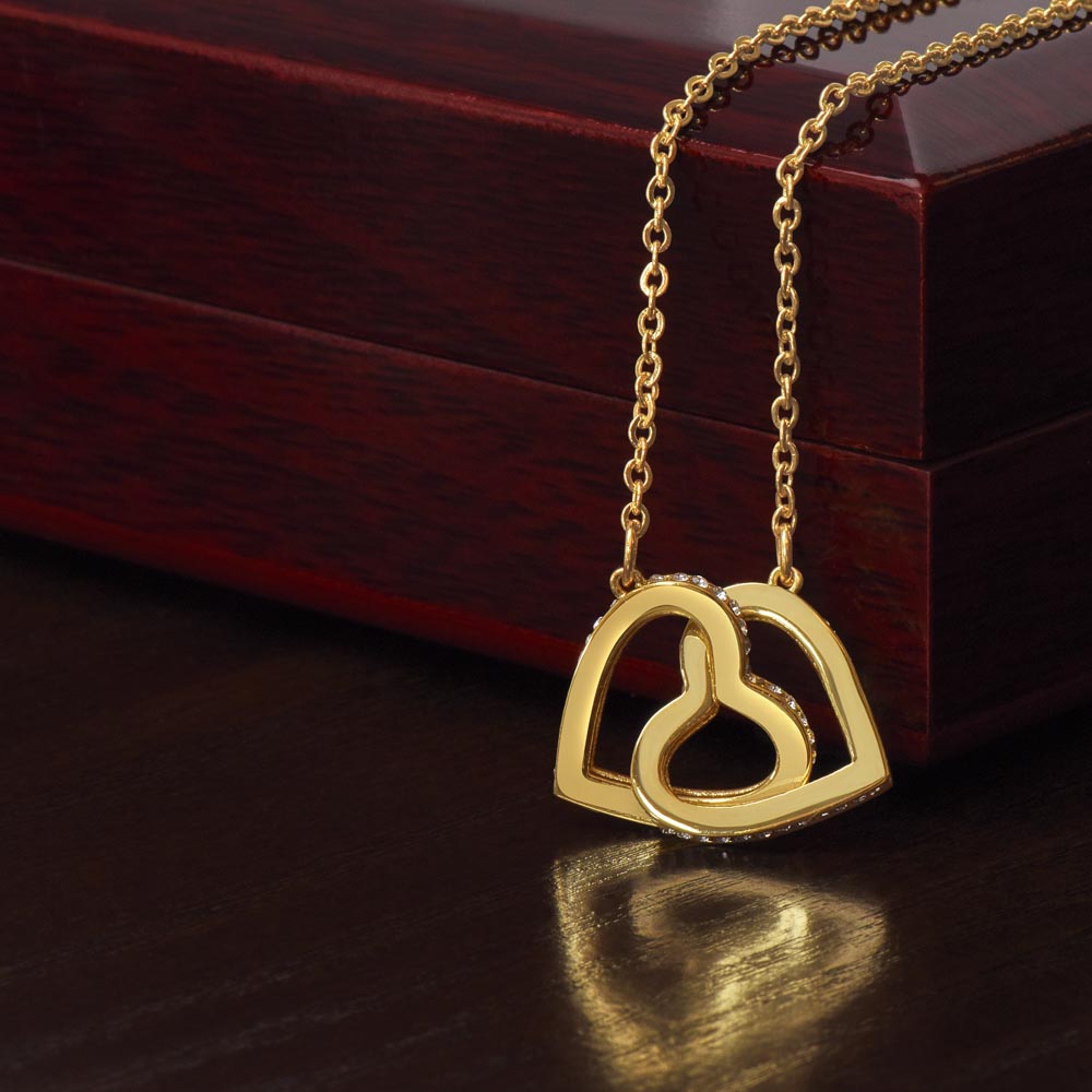 Rose Gold Double Heart Necklace