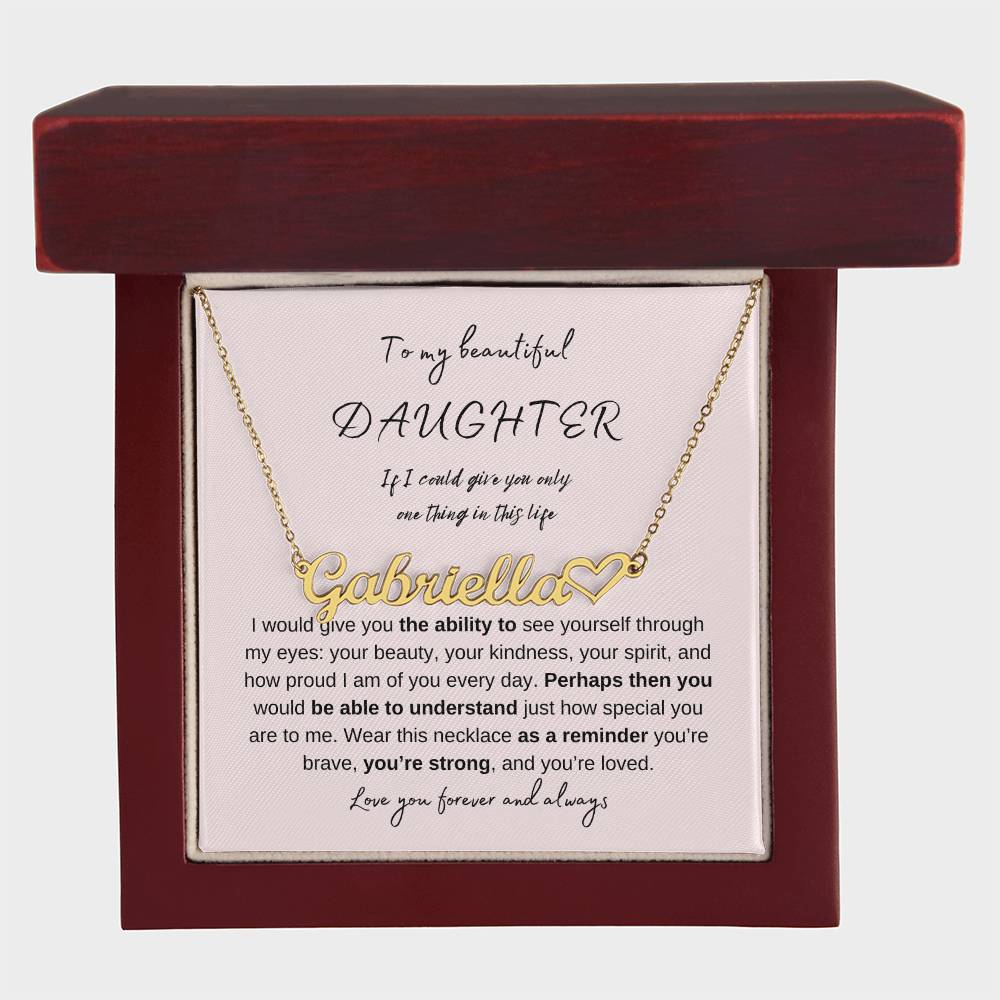 One Thing in This Life Daughter | Necklace Gift