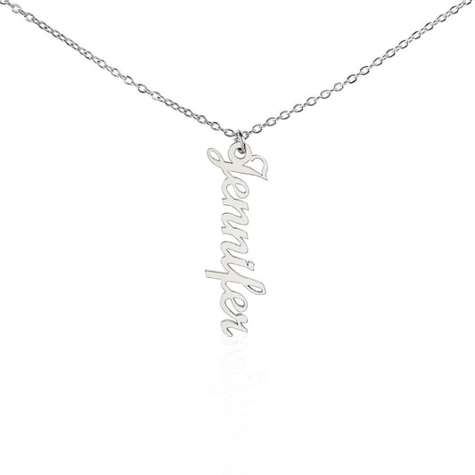 Vertical Drop Name Necklace