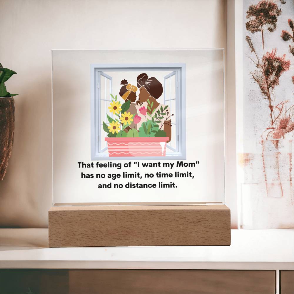 Best Mom No Limit Mom Gift from Daughter Acrylic Plaque African American Family