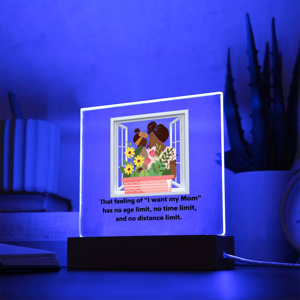 Best Mom No Limit Mom Gift from Daughter Acrylic Plaque African American Family