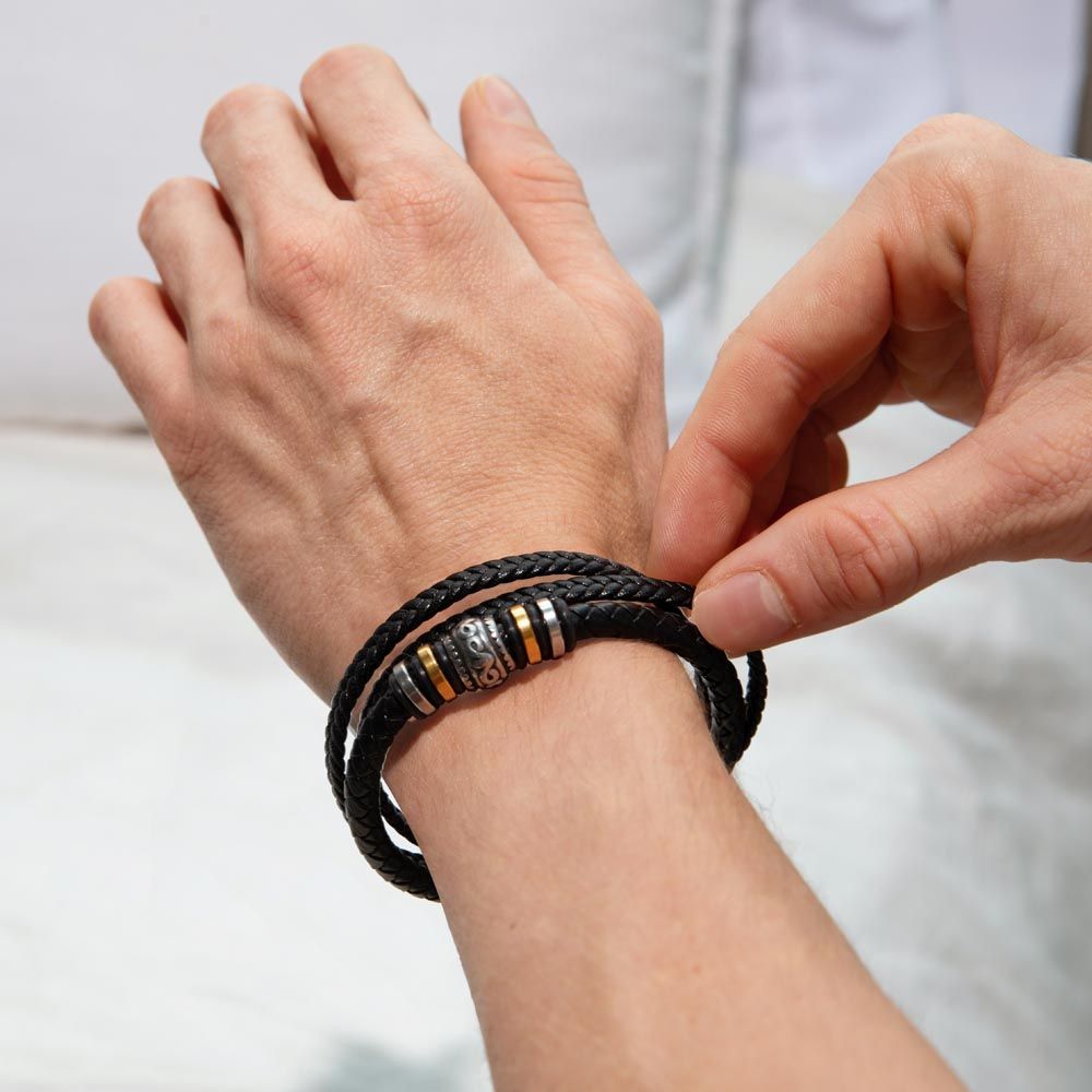Boy Baby Bump Love | Man's Bracelet Gift