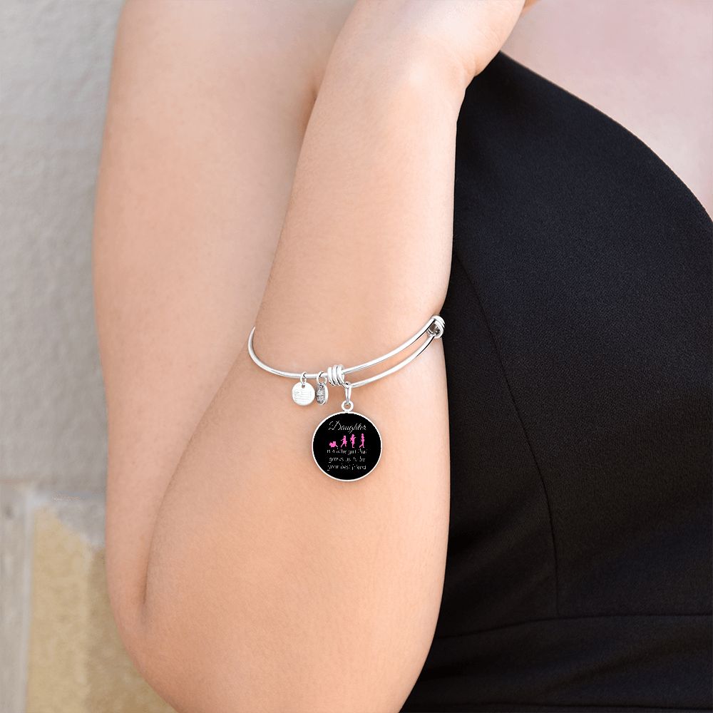 Daughter Grows Up Bangle Bracelet