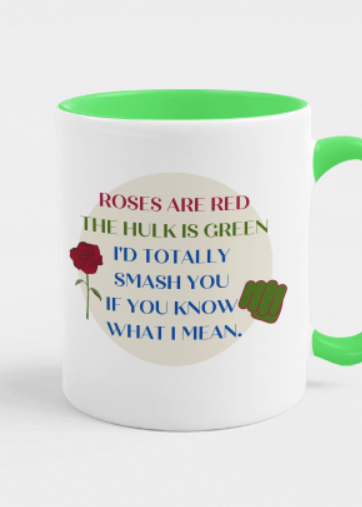 Roses Are Red Poetry Accent Mug