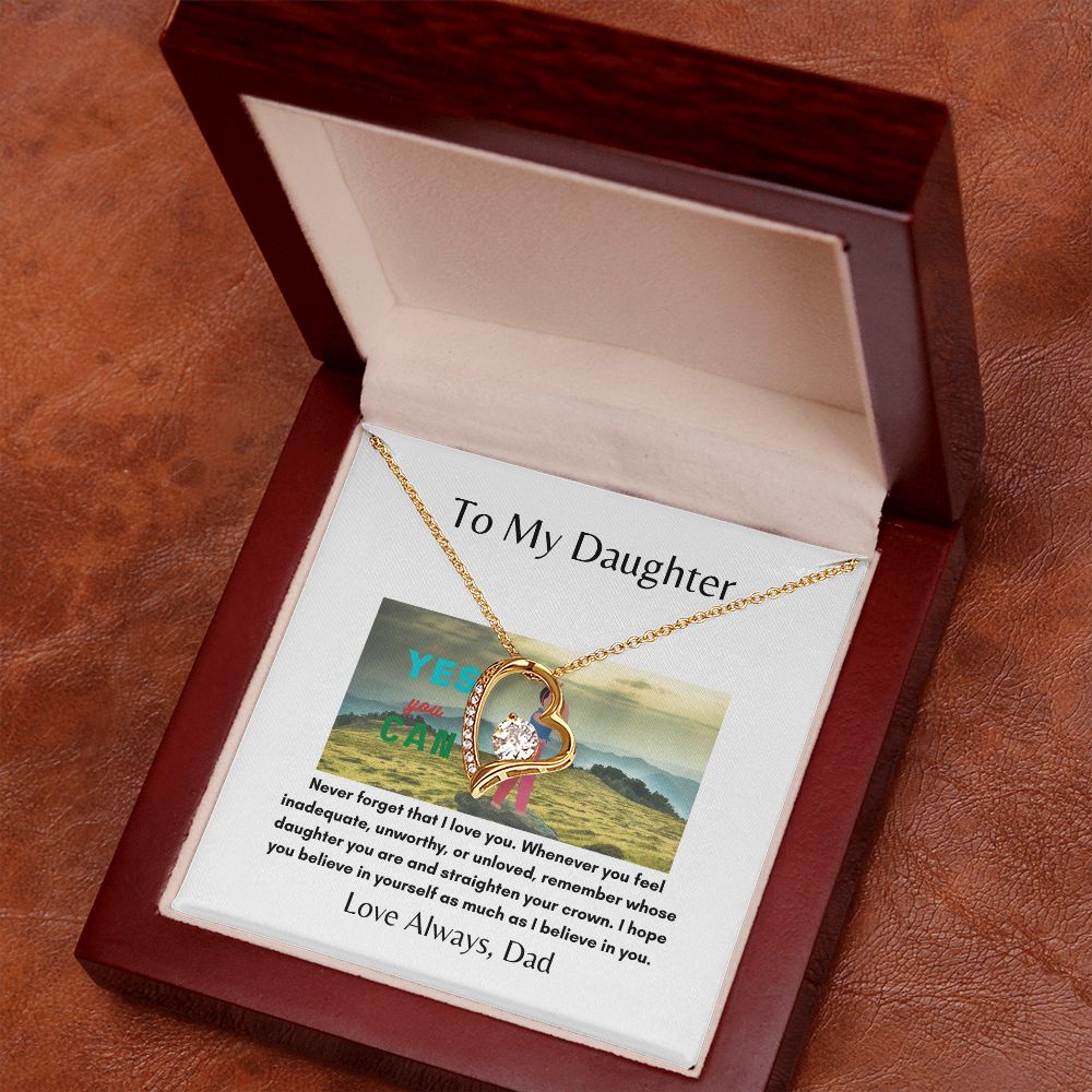To My Daughter | Inner Strength | Forever Love Necklace