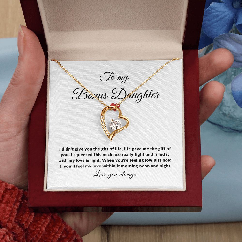 Bonus Daughter Love & Light | Forever Love Necklace Gift