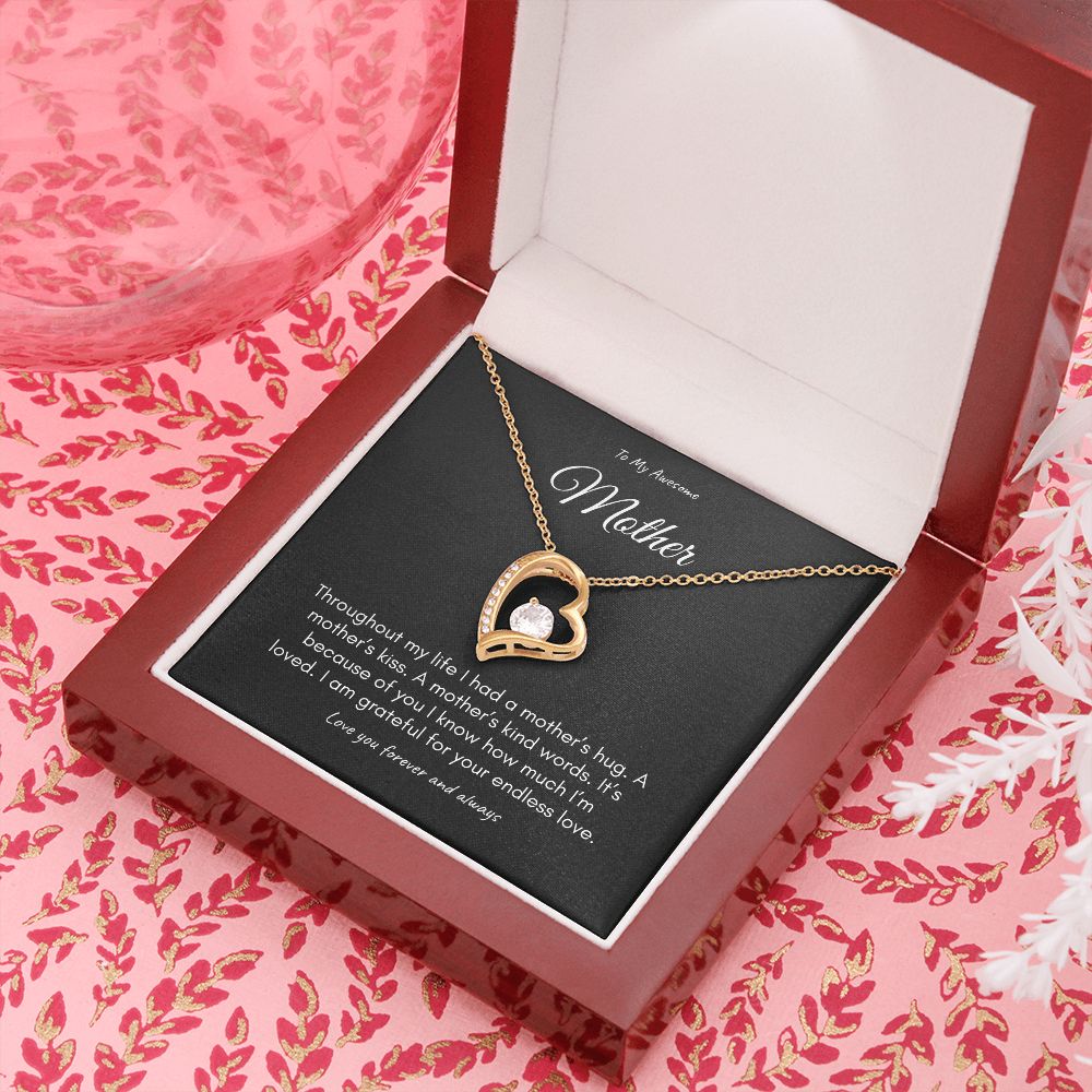 Mother on her Sweetest Day Gift with Gift Box