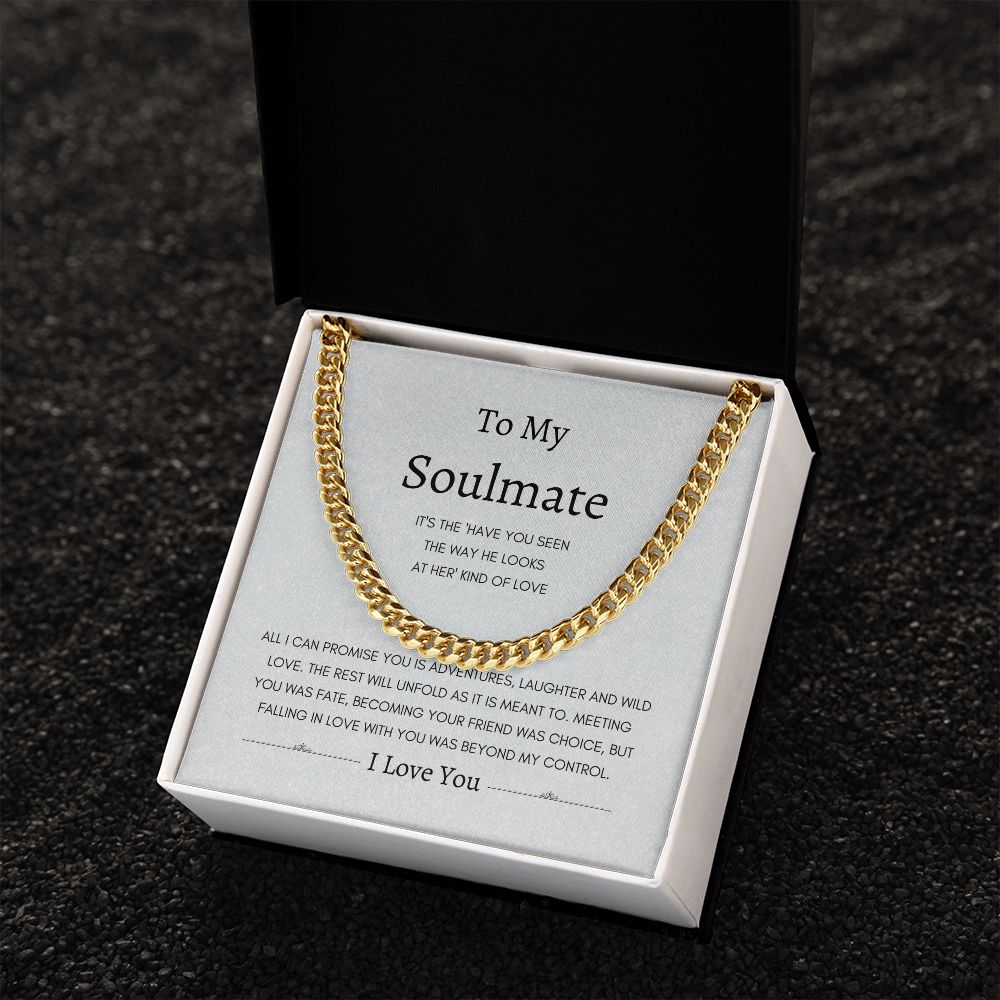 To My Love Soulmate | Cuban Link Chain Gift