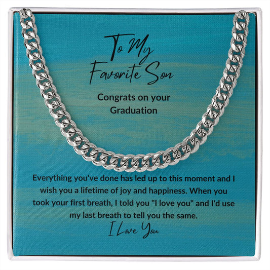 Congrats Favorite Son | Cuban Link Chain