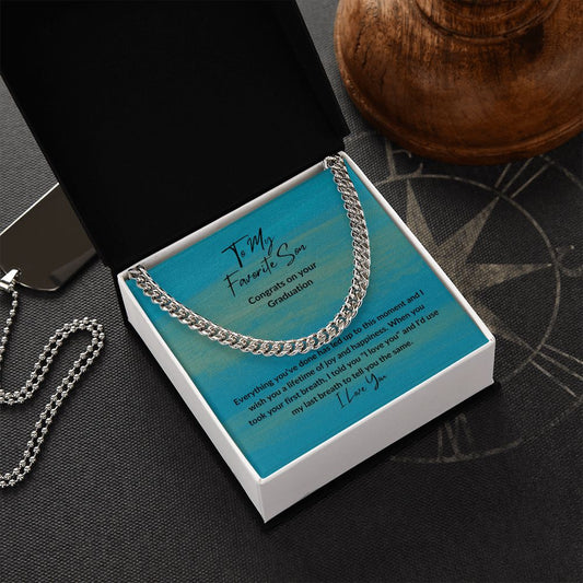 Congrats Favorite Son | Cuban Link Chain