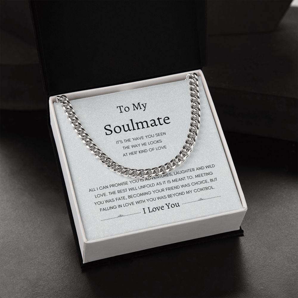 To My Love Soulmate | Cuban Link Chain Gift