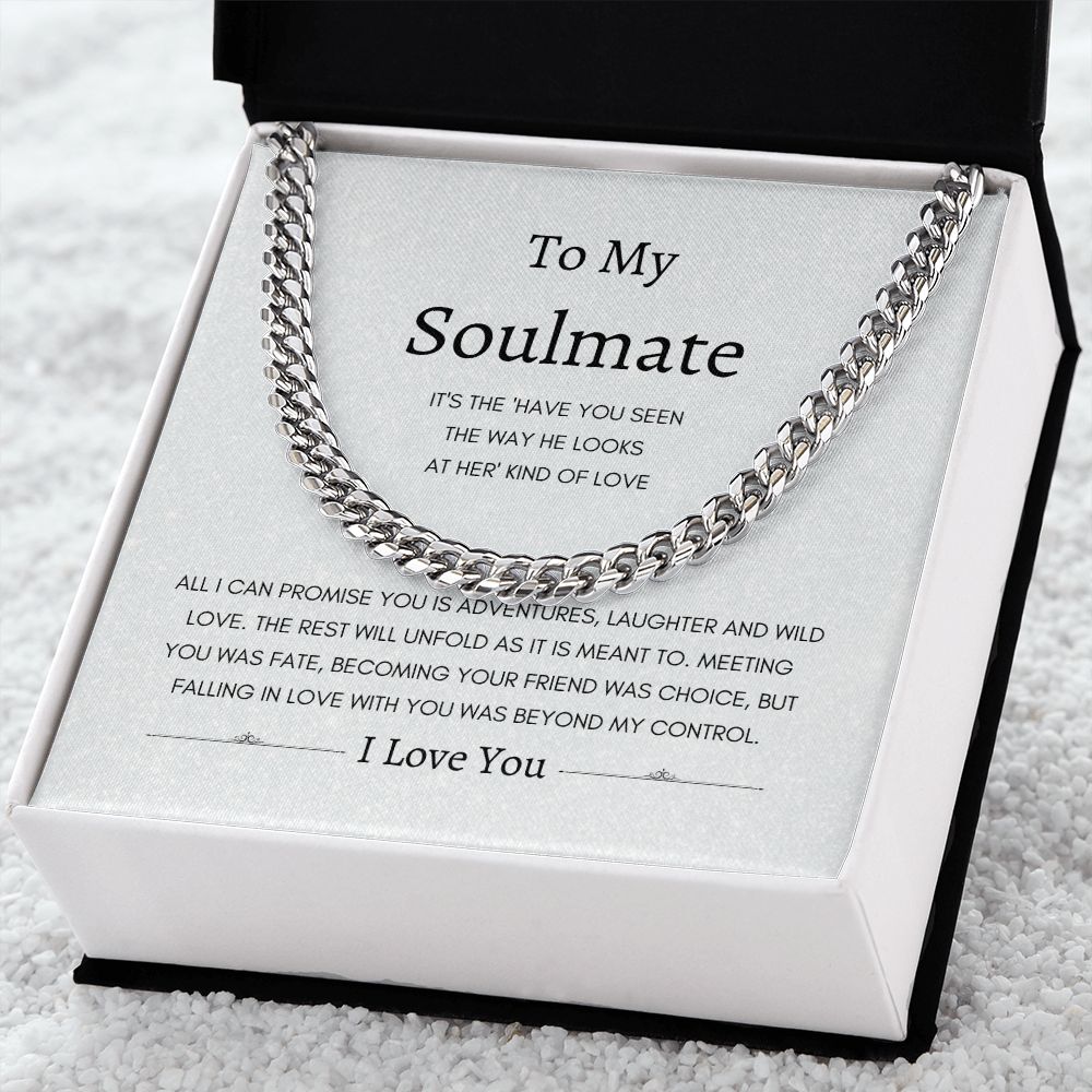 To My Love Soulmate | Cuban Link Chain Gift