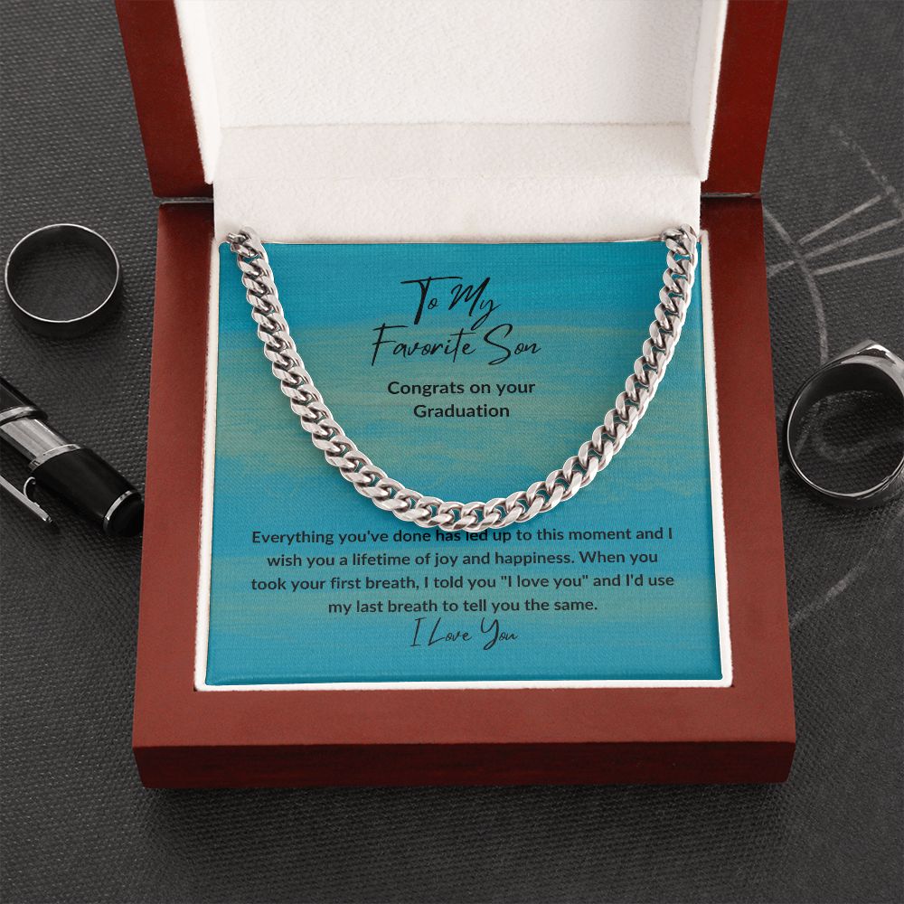 Congrats Favorite Son | Cuban Link Chain
