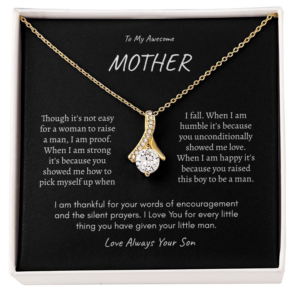 Awesome Mother Raised a Man Gift with Gift Box