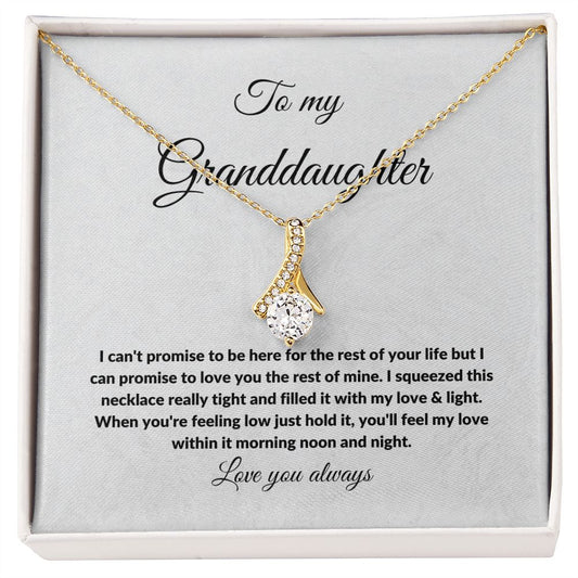 Granddaughter Love & Light | Alluring Beauty Necklace Gift