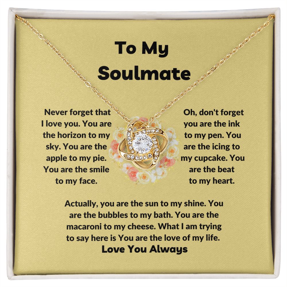To Soulmate Never Forget | Necklace Gift