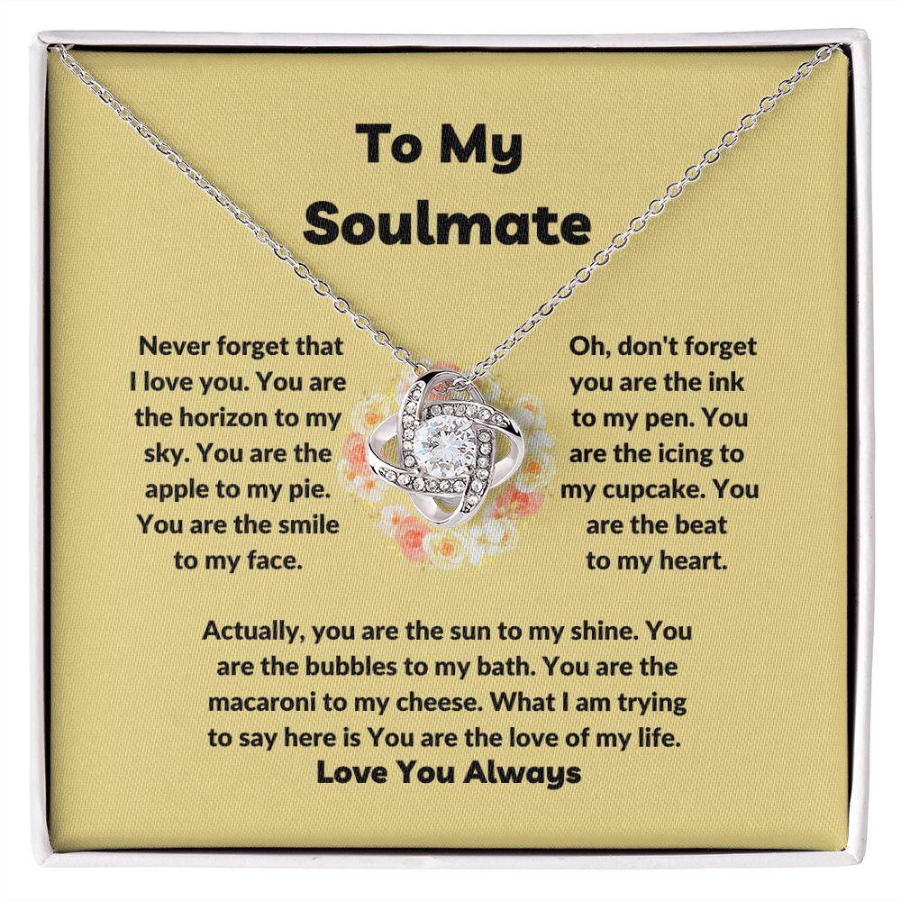 To Soulmate Never Forget | Necklace Gift