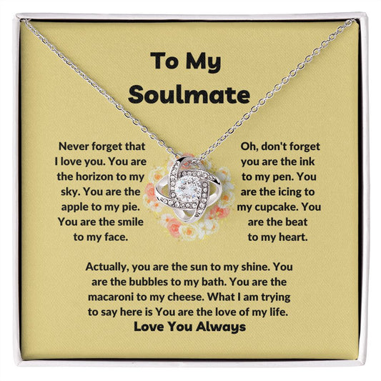 To Soulmate Never Forget | Necklace Gift