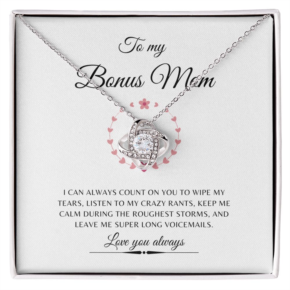 To My Bonus Mom Count On You Funny | Necklace Gift