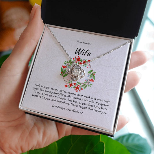 How I Love My Wife Necklace Gift | Love Knot