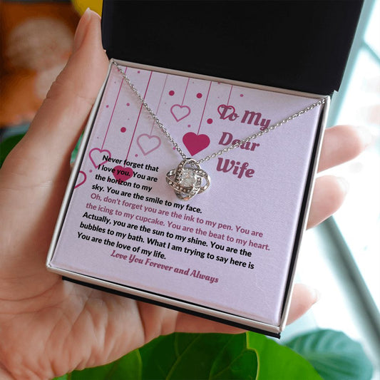 To My Dear Wife | My Love Necklace Gift