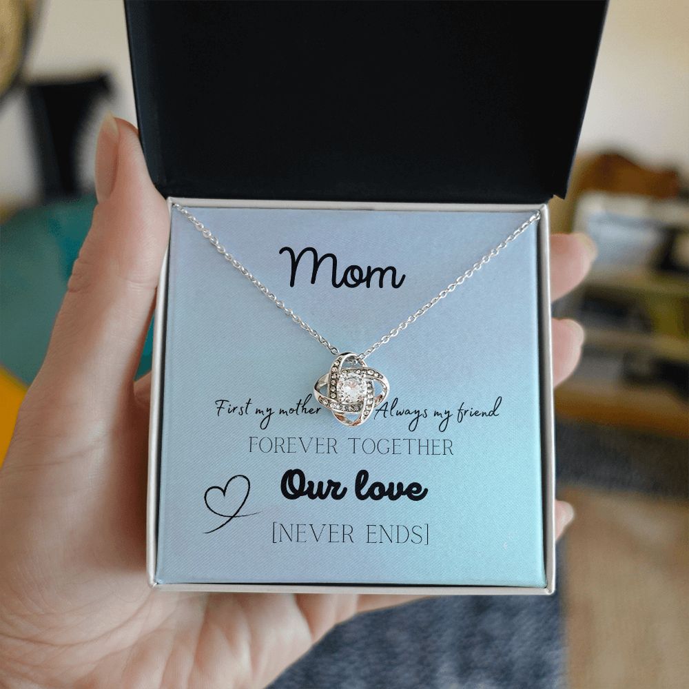 To My Mom Forever Our Love | Love Knot Necklace Gift